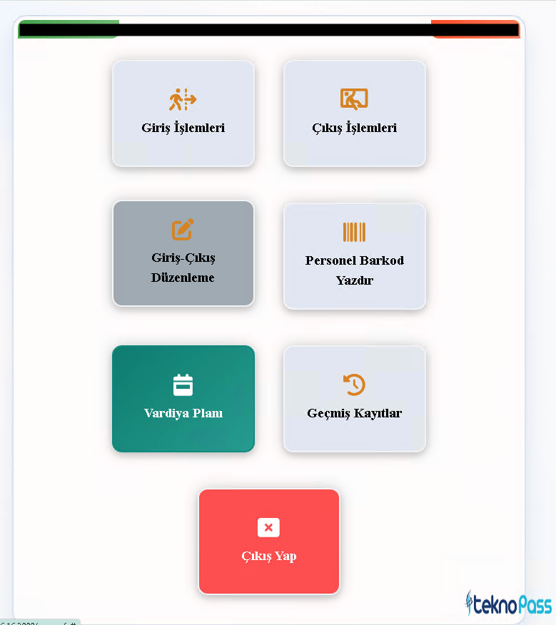 WEB PDKS startscherm