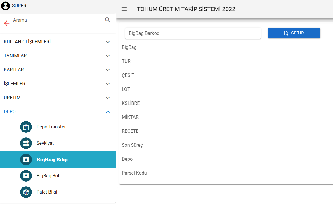 BIGBAG informatiescherm